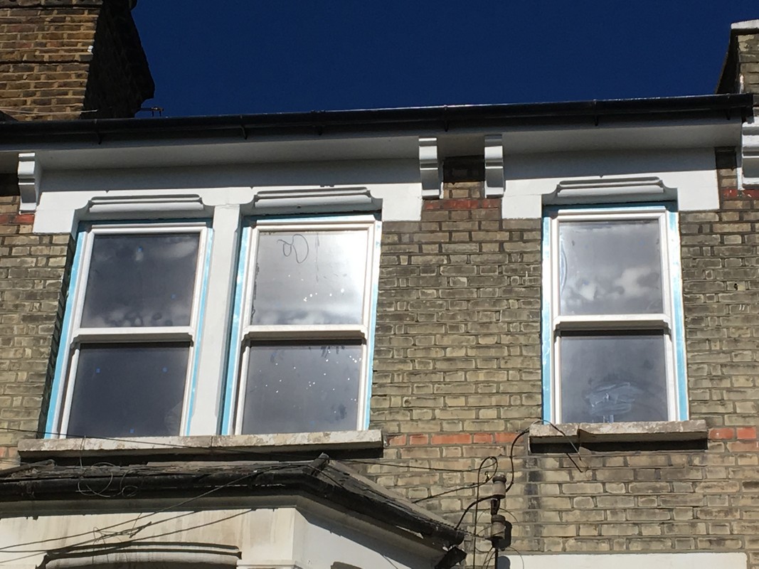 New uPVC sash windows fitted on Victorian terrace in Wallington